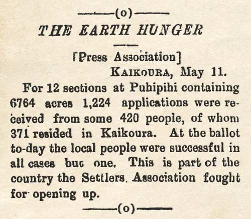 The earth hunger