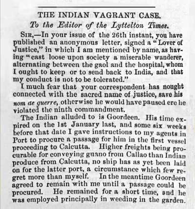 John Cracroft Wilson’s reply 