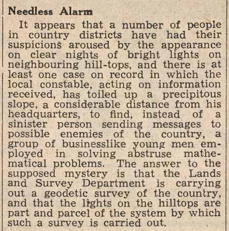 Surveyors or spies?