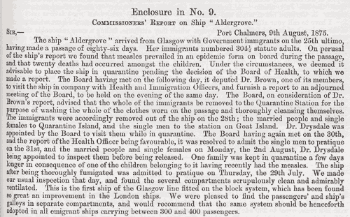 A shipboard measles epidemic