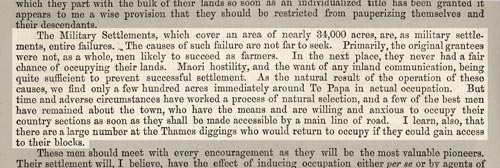 Military settlements fail
