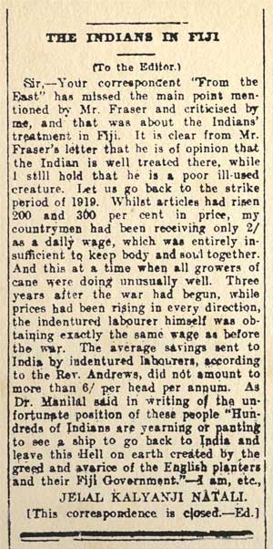 Letter to the editor 