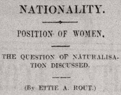 Citizenship for women