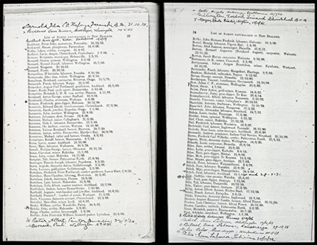 Naturalisation lists 