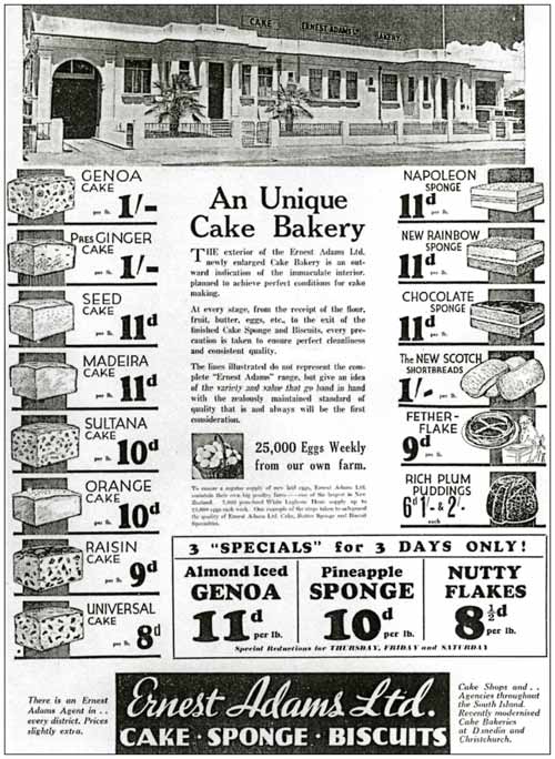 Ernest Adams cakes
