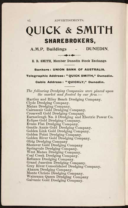 Advertisement for sharebrokers