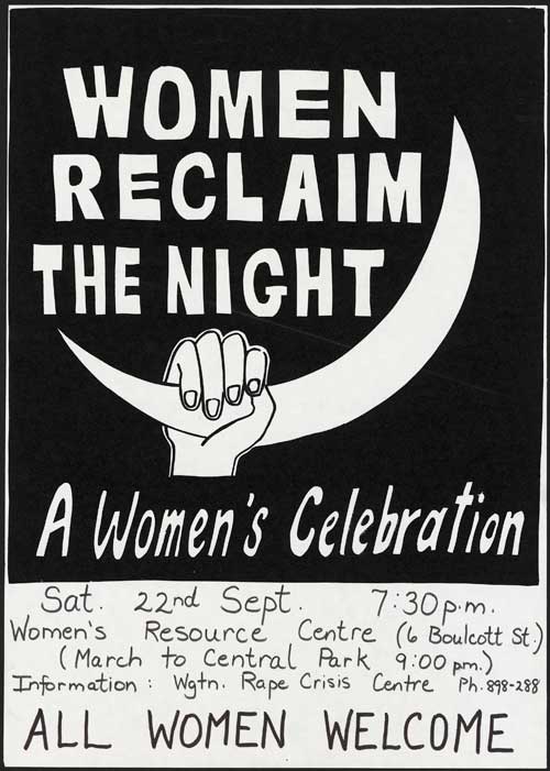 ‘Reclaim the night’ poster