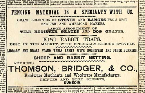 Rabbit netting advertisement