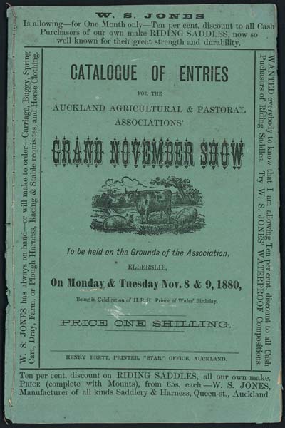 Auckland show catalogue