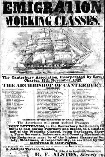 Canterbury Association advertisement