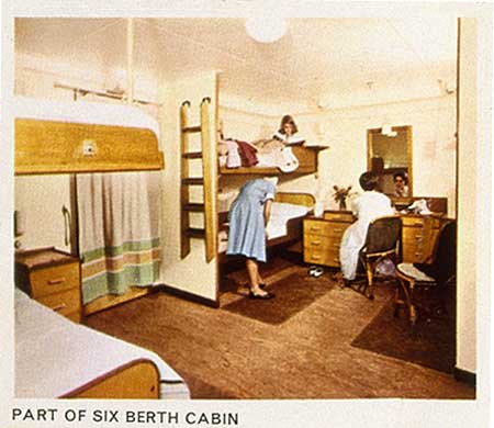 A six-berth cabin