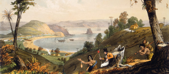 Kororāreka Beach, by Augustus Earle