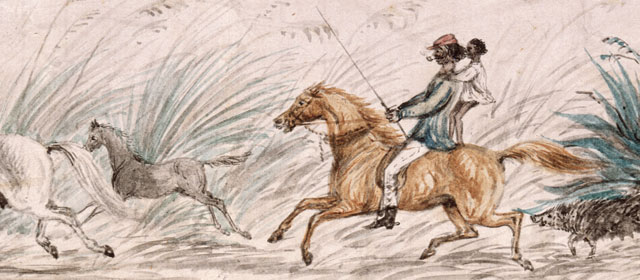 Riding a horse to market