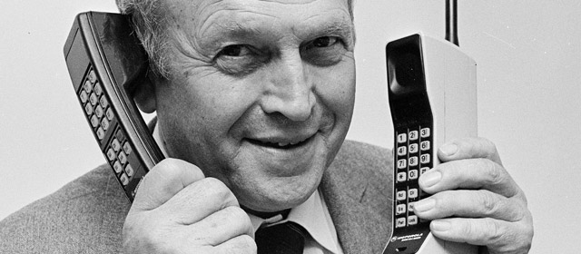 Chunky early mobile phones