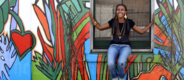 Ethiopian refugee Nigisti Gebremeskel of the Mt Roskill Youth Wellbeing Project