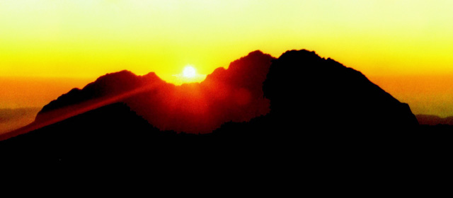Sunrise over Hikurangi