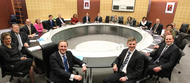New National government's first cabinet meeting, November 2008