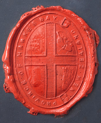 The seal of Hawke’s Bay province
