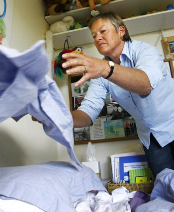 Jan Moss of Auckland, carer for a disabled daughter and elderly mother-in-law