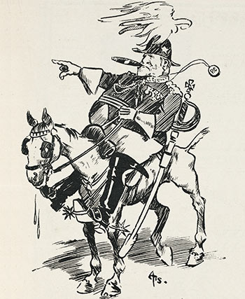 Fred Hiscocks' cartoon of Richard 'King Dick' Seddon, 1902
