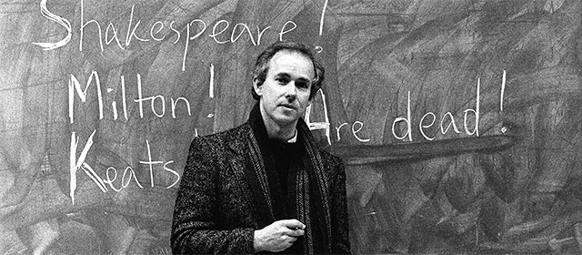Poet and academic Bill Manhire, 1986