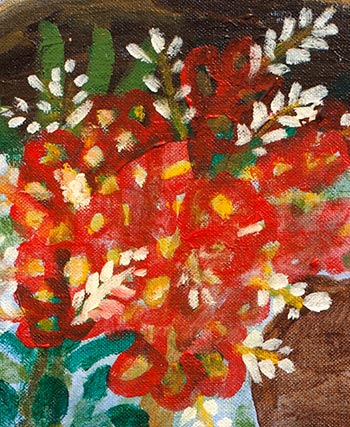 Detail from Teuane Tibbo, 'Samoan village scene'