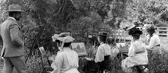 Art class,  Canterbury College School of Art, 1907