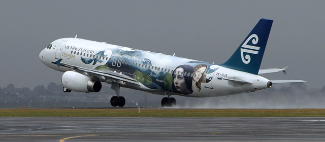 An Air New Zealand jet