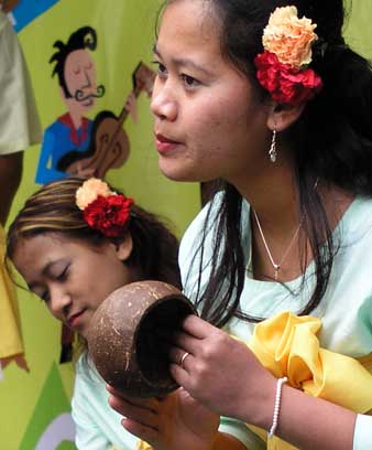 Cambodian folk dancers
