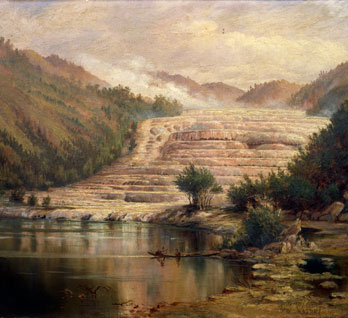 Pink terraces, Lake Rotomahana