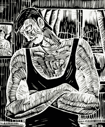 ‘The black singlet’, by Nigel Brown