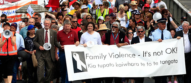 Protest against family violence