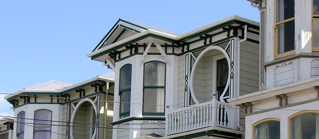 Houses built on spec, Mt Cook, Wellington