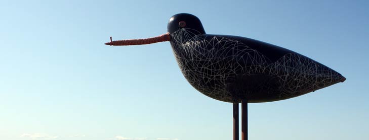Sculpture of a sea bird