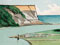 River mouth at ocean