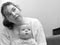 Teenage sole parent Rhonda Leone with baby Sean
