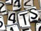 Cut-up car number plates