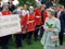 Queen Elizabeth II is greeted by Alf's Imperial Army, 1995