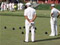 Playing bowls in front of the bathhouse building, Rotorua