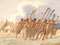 Haka with muskets and traditional weapons