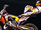 Levi Sherwood competes in the Moto X (motocross) freestyle final at the 2012 Los Angeles X Games