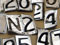 Detail of stolen number plates