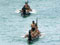 A waka taua, traditionally used by warriors