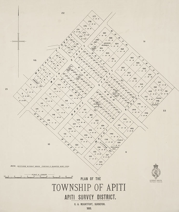 Map of Apiti township