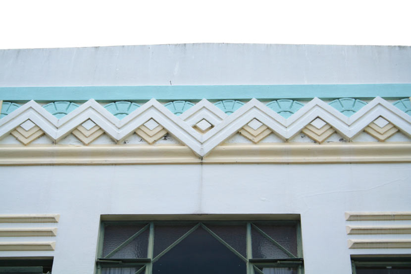 Close up Art Deco motif