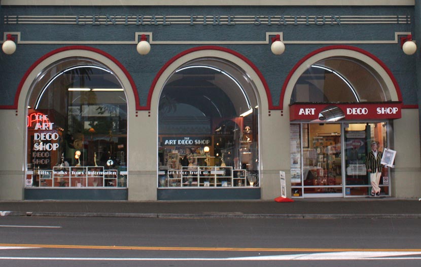 Close up of Art Deco Centre Napier