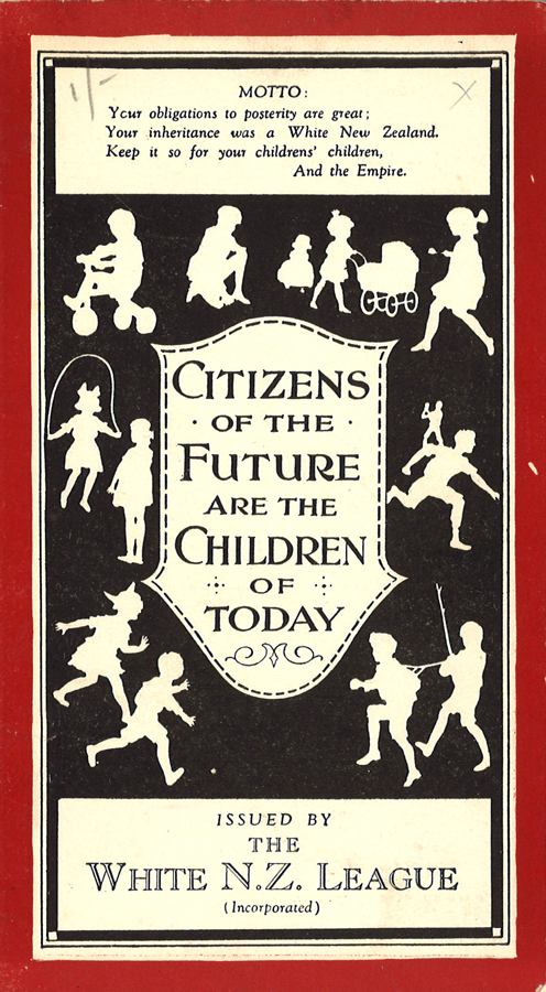 White New Zealand League pamphlet