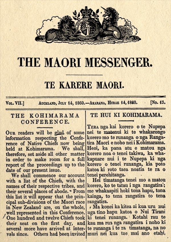 <em>The Maori Messenger – Te Karere Maori</em>