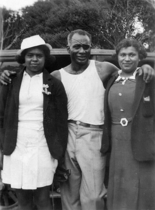 With his nieces