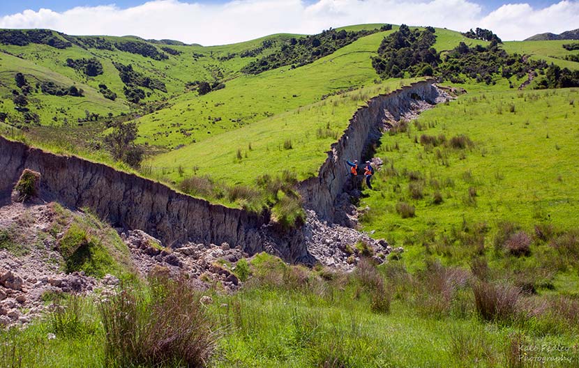Fault ruptures, 2016 Kaikōura earthquake